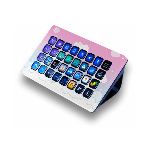 Cloudy Pastel Night Sky Elgato Stream Deck XL Skin