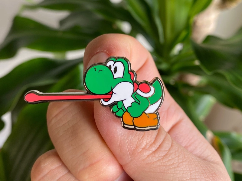 Green Yoshi Enamel Pin