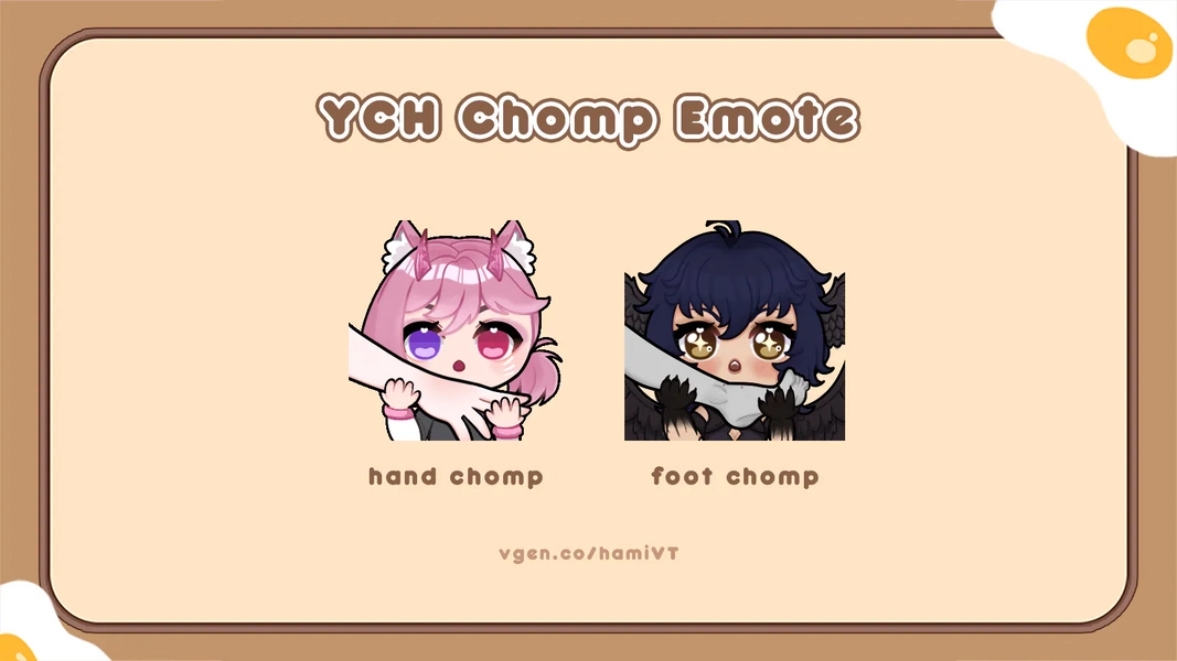YCH Chomp Emote by 🍞 hami 🍪 (@HamiVT)