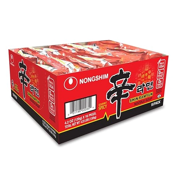 Nongshim - Shin Ramyun Nudelsuppe - 20er Pack (20 x 120g) - 1 Karton
