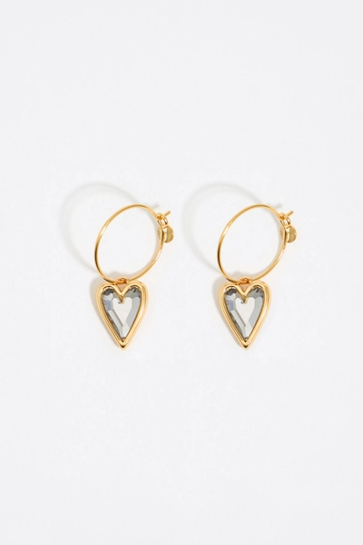 Heart Crystal Earrings- Bimba y Lola