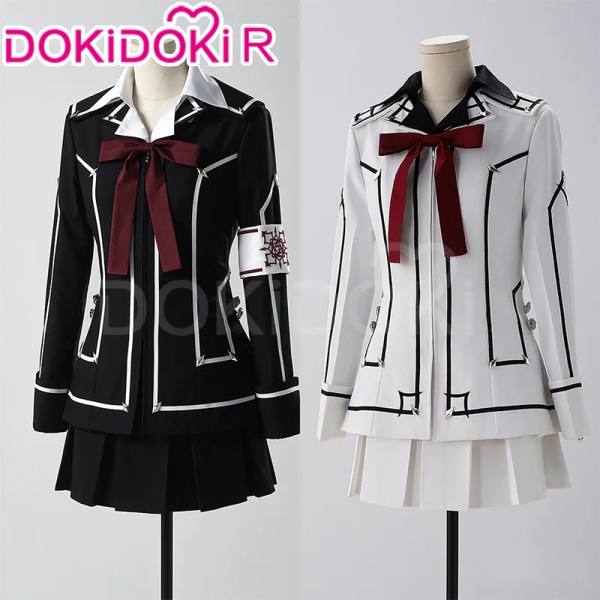 【Size XS-XL】DokiDoki-R Anime Vampire Knight Cosplay Kurosu Yuki Costume Uniform