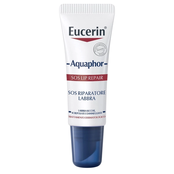 Eucerin Aquaphor Droge en gebarsten lippenbalsem Sos Lip Repair, meerkleurig, 10 ml