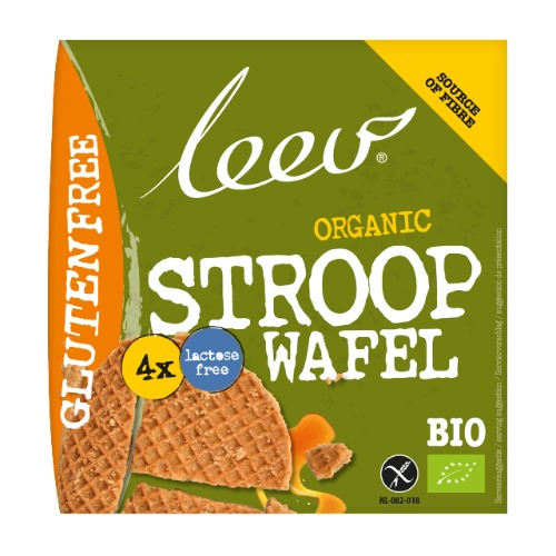 Leev Bio Glutenfreie Karamell Stroopwafel | Laktosefrei und Ballaststoffreich | Leichtigkeit und Geschmack | 120g | Multiset mit 6 Boxen - Karamell Stroopwafel