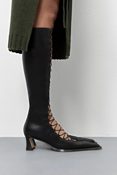Melinda Black Tall Boots