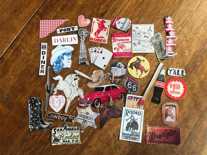 The Great Western Gothic Sticker Pack, BUJO Bullet Journal, Dark Stationary, Stickers, Ephemera, Junk Journaling Stickers, Collaging 90S 70S - Etsy UK