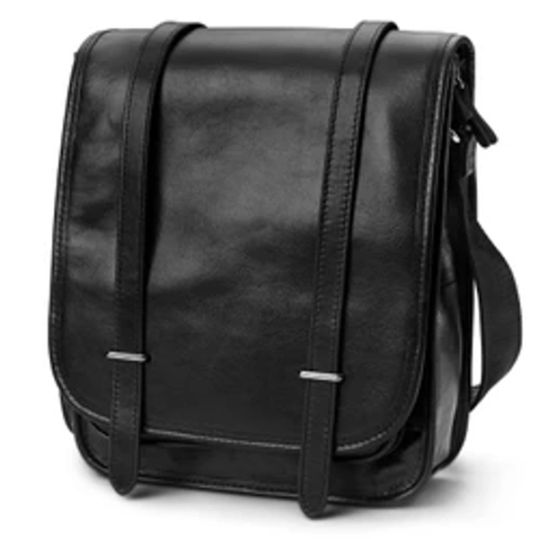 Black Leather Satchel Bag