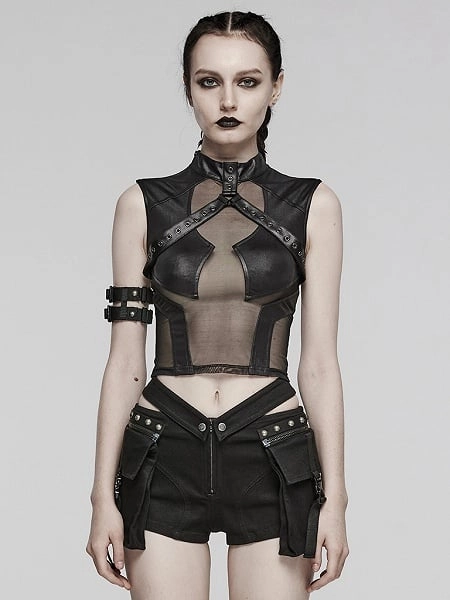 [$34.00]Black Sexy Perspective Top