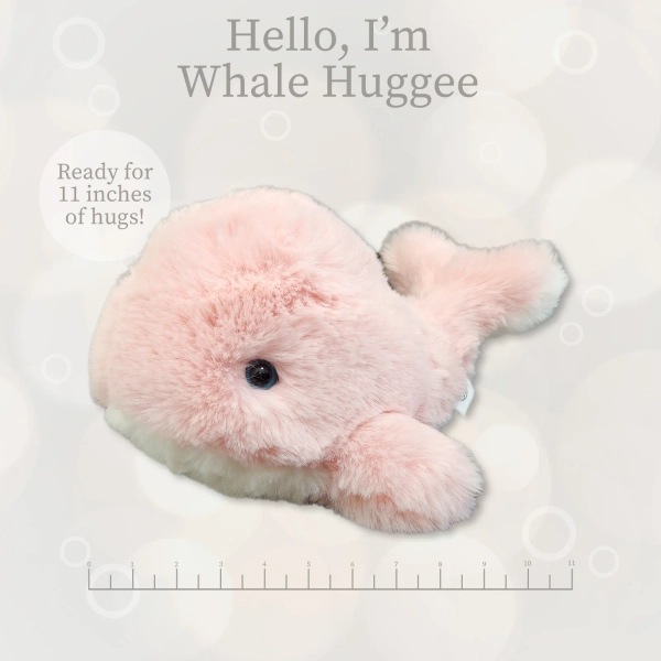 World's Softest Plush - Huggee - Pink Whale Huggee 11 inches