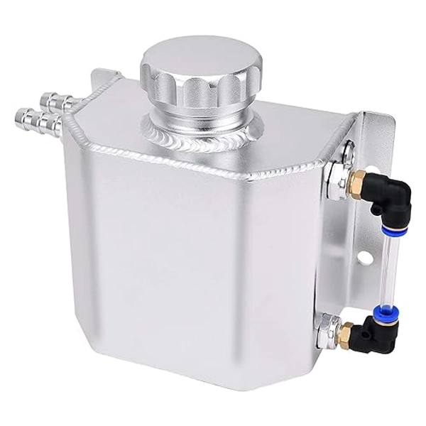 EVIL ENERGY Radiator Coolant Overflow Tank,Coolant Recovery Tank 1L Aluminum Universal