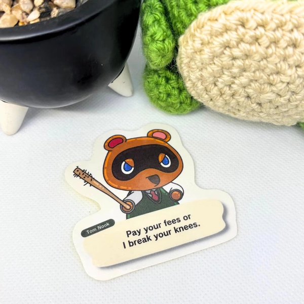 Tom Nook Animal Crossing Sticker