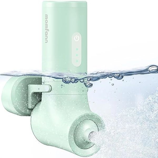 Bath Jet Spa, Cordless Portable Bathtub Accessories with 3-level Adjustable Speed, Bubble Maker/Bath Jet Mode, Bathtub Jets for Home Spa, Relaxing (Green)
