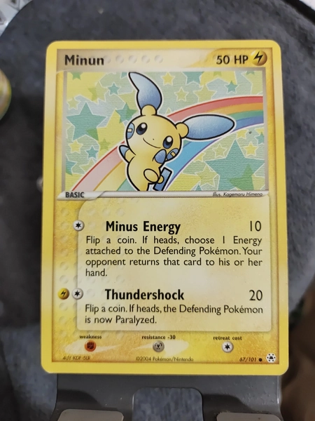 Minun Ex Hidden Legends 67/101 2004 Pokémon TCG LP
