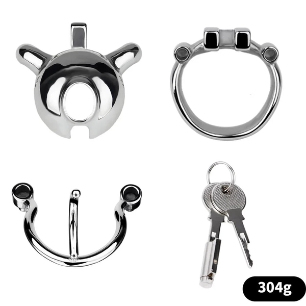 Male Stainless Steel Chastity Cage 4mm PA Breathable Cage Sissy Device for Men