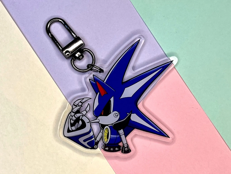Neo Metal Sonic Acrylic Keychain