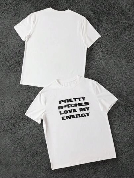 Noixe Y2K Funny Print Pattern Loose Fit Men's Summer T-Shirt