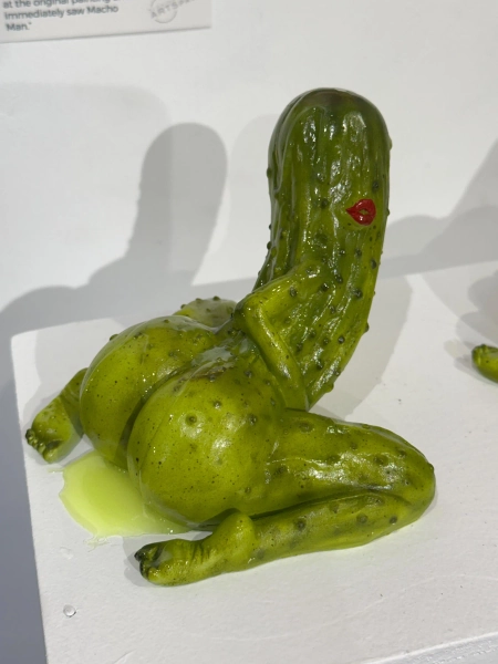 Pickle Back Resin Figure by Cig Neutron Sculpture Hand painted