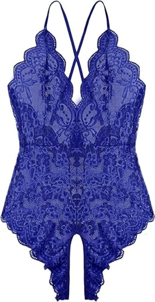 Women One Piece Lingerie Sexy Teddy Lingerie V Neck Sexy Bodysuit Lace Nightie