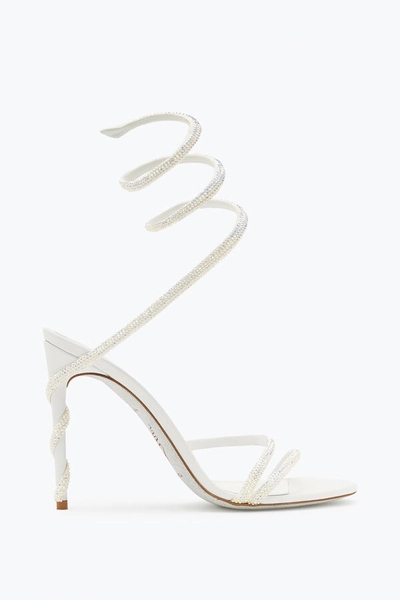 MARGOT SWAROVSKI WHITE SANDAL JEWEL