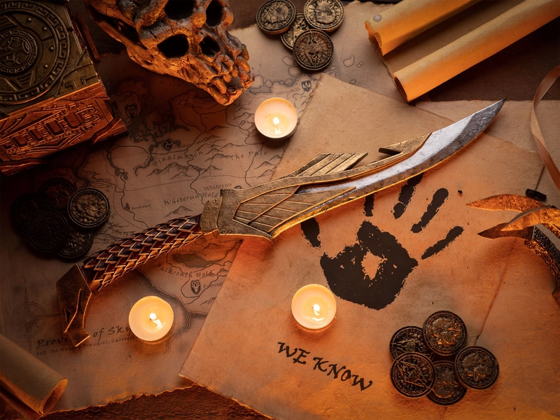 Elven Dagger Skyrim Prop | Elder Scrolls Skyrim Gifts | Skyrim Sword | Skyrim Cosplay | Game Decor