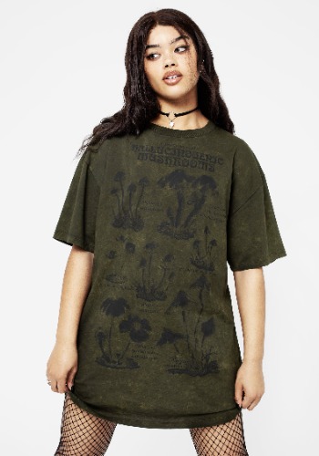 Psychotrope Mushroom Tee Dress | US 10