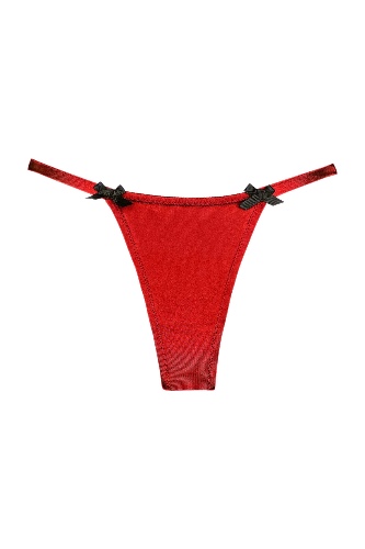 Joli Gloss red-black thongs | M-L