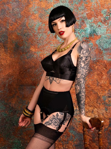 Maitresse  Black Suspender Belt  L2120 | Black / UK 12 / US 8