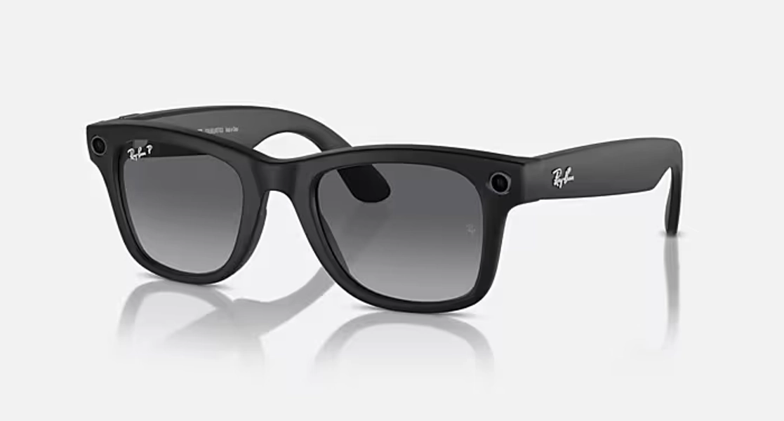 RAY-BAN | META WAYFARER Sunglasses in Black and Graphite - | Ray-Ban® US