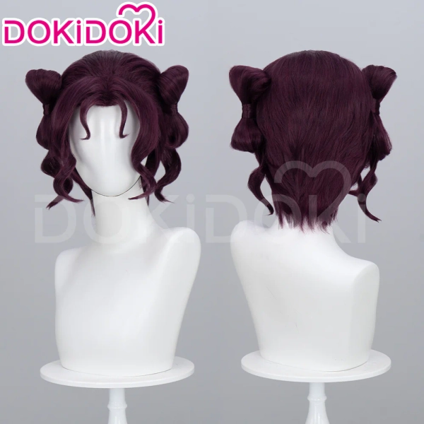 DokiDoki Anime The Apothecary Diaries Cosplay Shisui Wig Short Curly Dark Red Hair | Wig Only-Order Processing Time Refer to Description Page