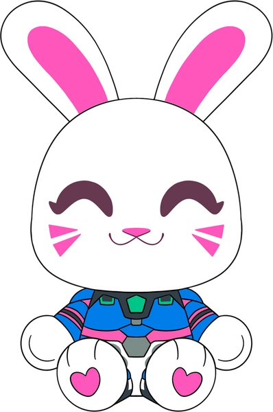 D.VA Bunny Plush (9in)