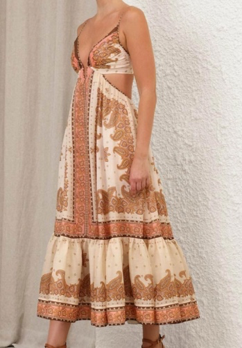 Maxine Plunge Maxi Dress | Zimmerman (on sale price)