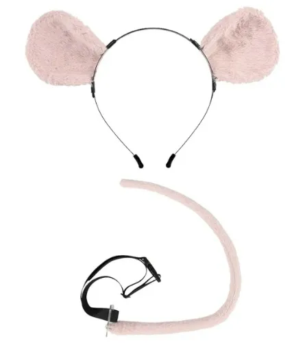 Pink Rat Ears and Tail