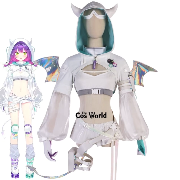 Hololive Tokoyami Towa Punk Uniform Outfits Anime Cosplay Costumes - AliExpress 