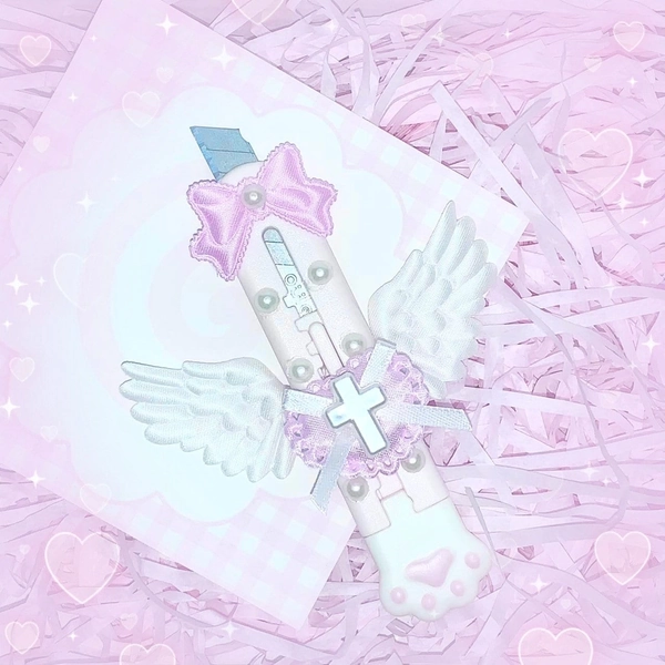 angel ribbon kawaii deco utility knife
