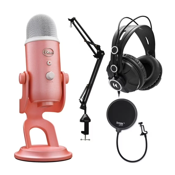 Blue Microphones Yeti USB Microphone Aurora Collection (Pink Dawn) Bundle