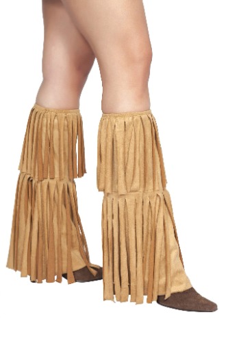 Fringed Leg Warmers - Costume Accessory - One Size / As Shown