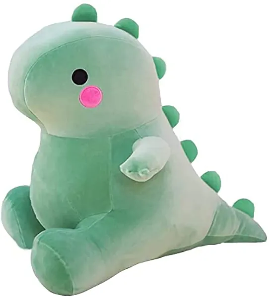 Cute Dinosaur Plush Toys, Fat Dino Plushie Stuffed Animals Toys, Dolls Animal Pillows Soft Birthday Gifts for Kids Kawaii Decor Boys Girls Party 11.8 inch - Green