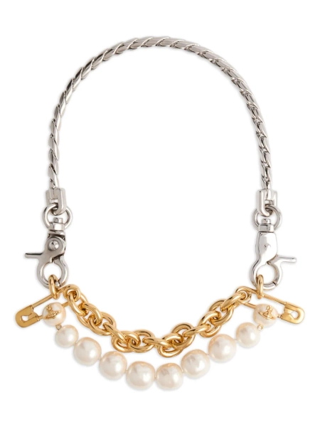 Vivienne Westwood Claude pearl-chain necklace | OS