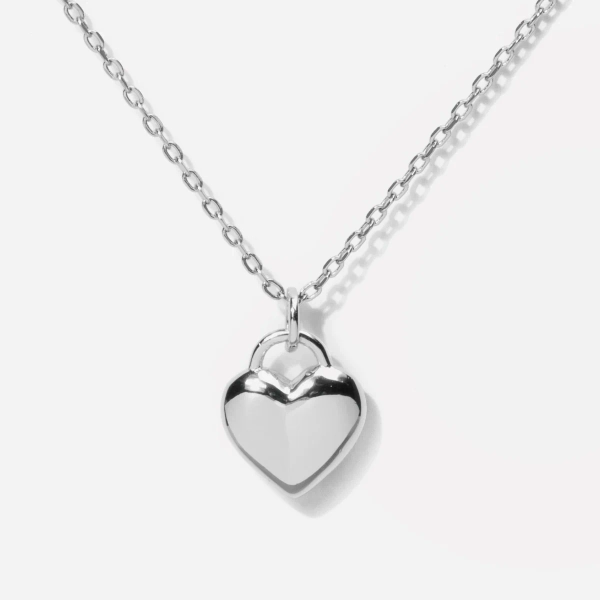 Freya Heart Silver Necklace