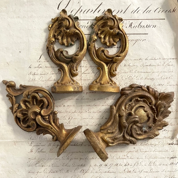 French Antique Ormolu / Brass Finial - Etsy UK