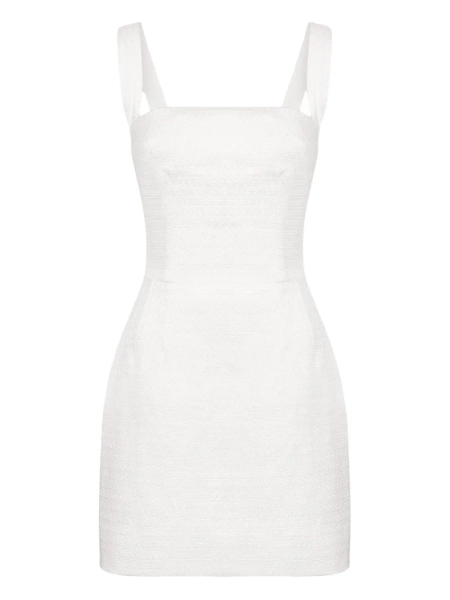 square-neck mini dress | 36