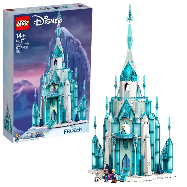 LEGO Disney The Ice Castle 43197 Building Toy Kit; A Gift That Inspires Independent Princess Play; New 2021 (1,709 Pieces) -