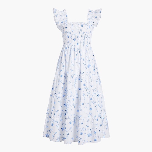 The Ellie Nap Dress - Blue Botanical | Blue Botanical / XL