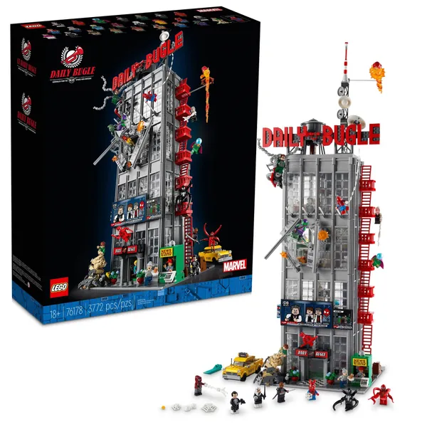 LEGO Marvel Spider-Man Daily Bugle 76178 Building Kit; Collectible Playset Designed with Adult Marvel Fans in Mind (3,772 Pieces) - Frustration-Free Packaging