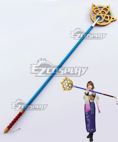 Final Fantasy X FF10 Yuna Staff Cosplay Weapon Prop
