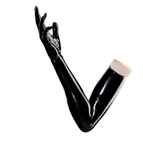Obsidian Black Gloves (Opera Length) | Medium / 0.4mm