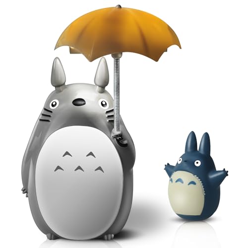 BATVOX Totoro Umbrella LED Night Light Kid's Character Lamp USB Charge (White Belly) Bonus Totoro Tumbler