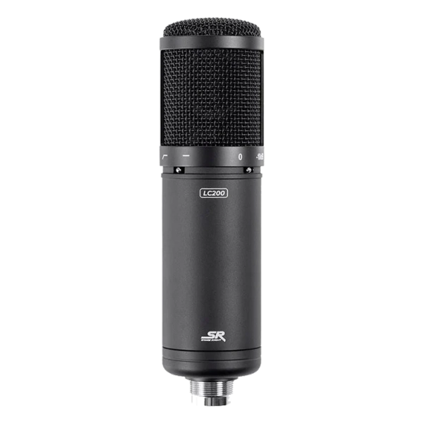 Stage Right by Monoprice LC200 Large 34mm Diaphragm Multi-Pattern Studio Condenser Microphone with Pad/Filter and Shock Mount