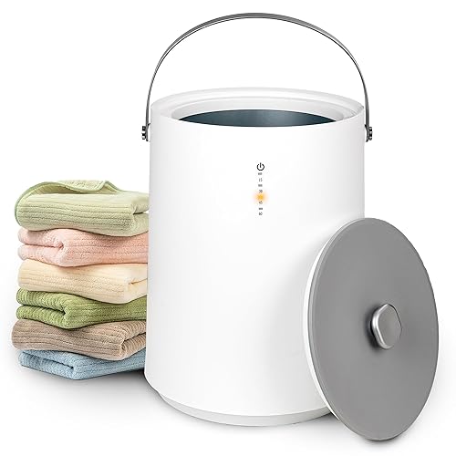 AZOUTDOOR Towel Warmers, Portable Towel Warmer for Bathroom, Heated Towel Bucket with 4 Timer, Auto Shut Off, Hot Towel Warmer for Towel, Blanket and PJ’S.(Grey) - Grey