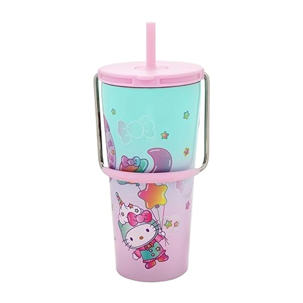 Hello Kitty x Friends 20 oz Stainless Steel Tumbler with Straw and Handle